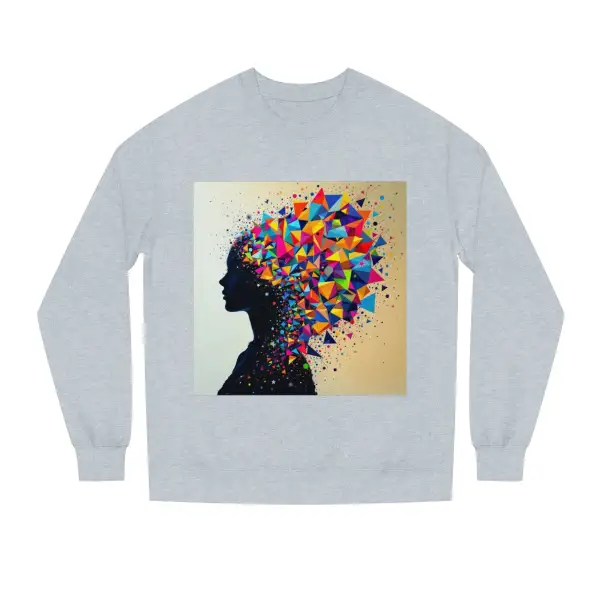 Geometric Burst Crewneck Sweatshirt