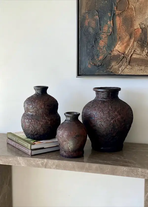 Mudstone Rustic Terracotta Vase Medium