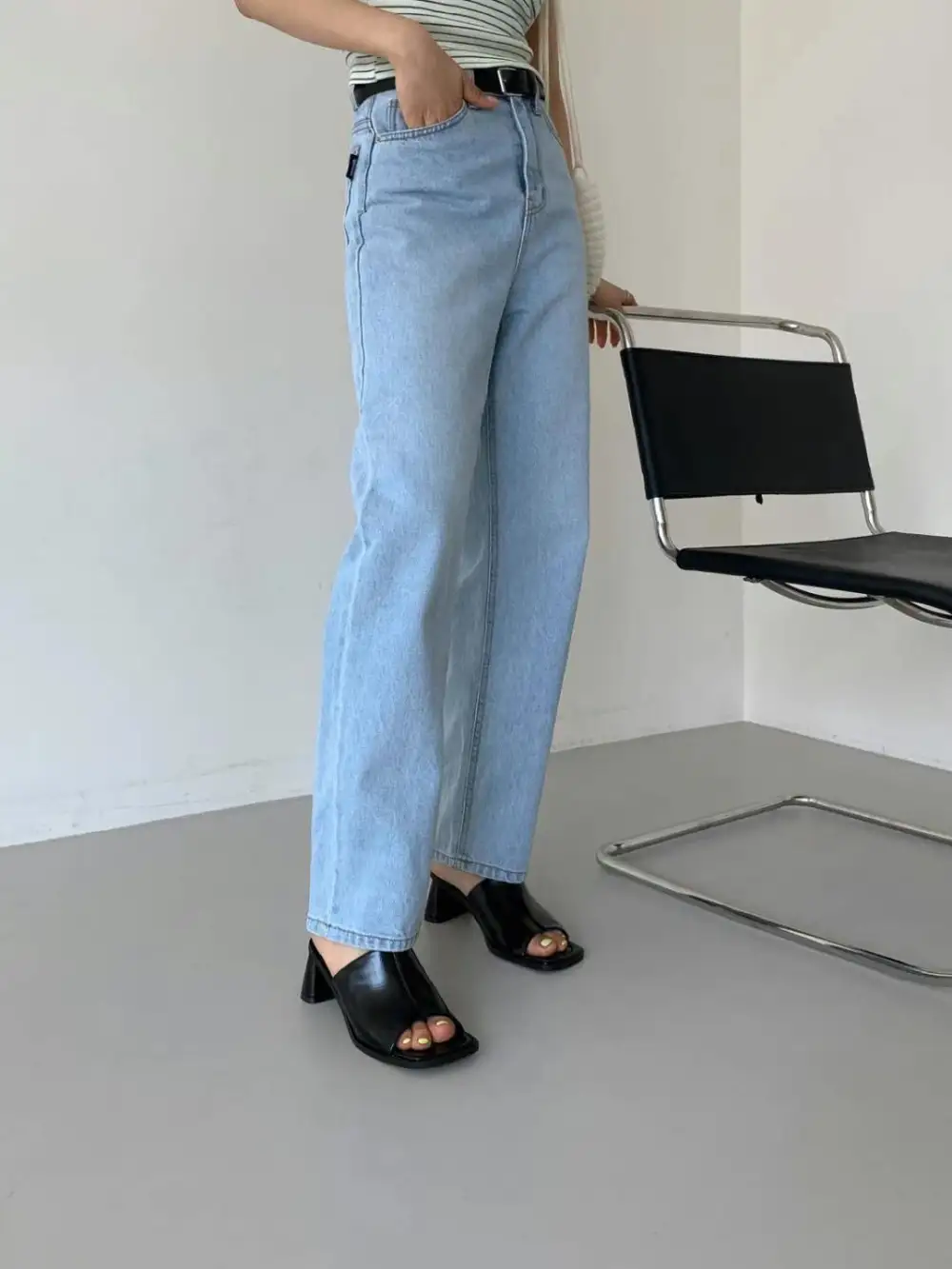 Faux Leather Heeled Sandals