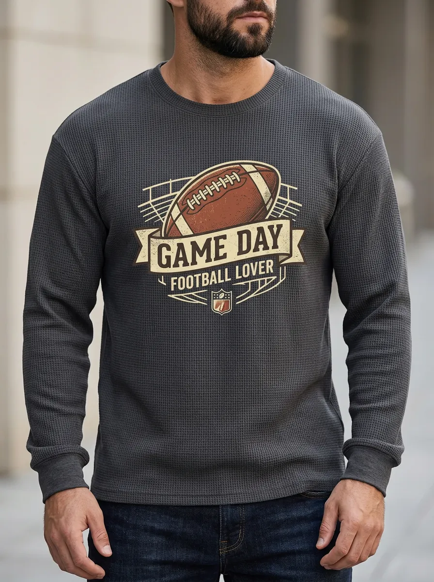 Football Graphic Casual T-Shirt
