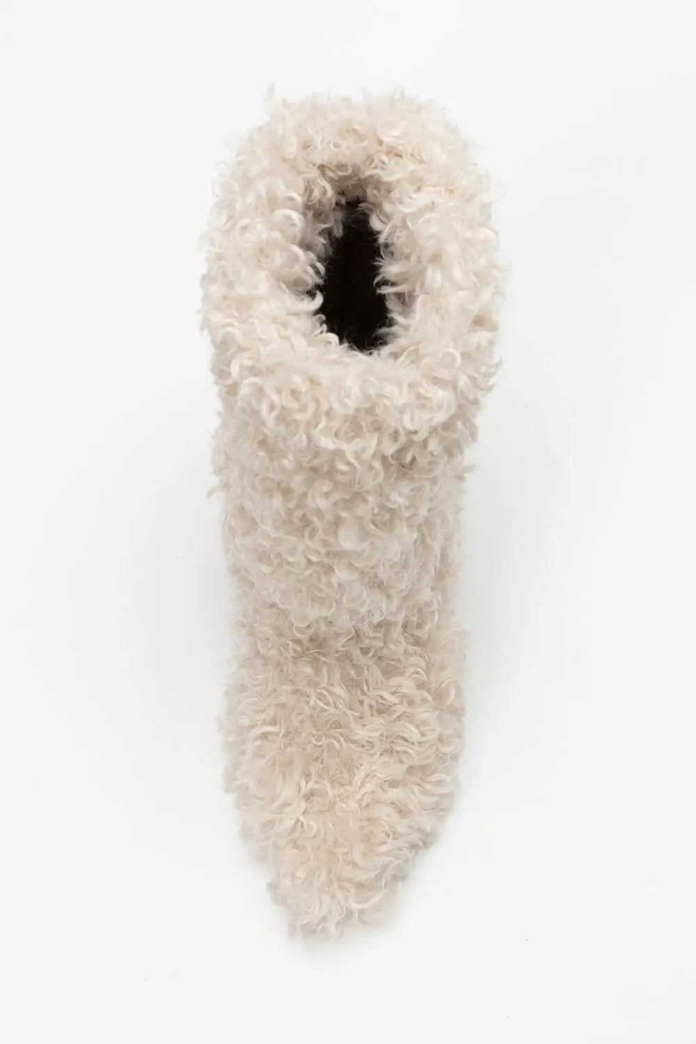 Faux Fur Mid Calf Block Boots