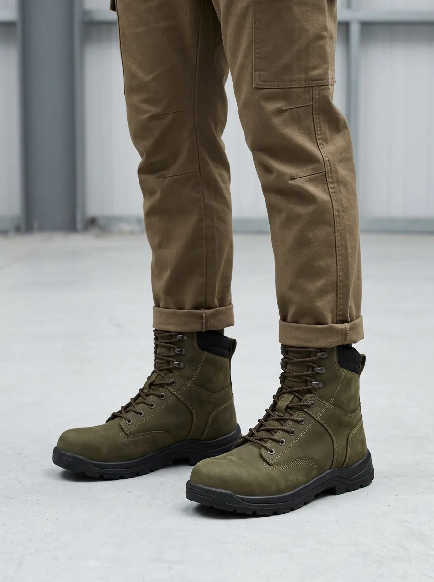 Unisex Casual Tactical Style Print Work Boots
