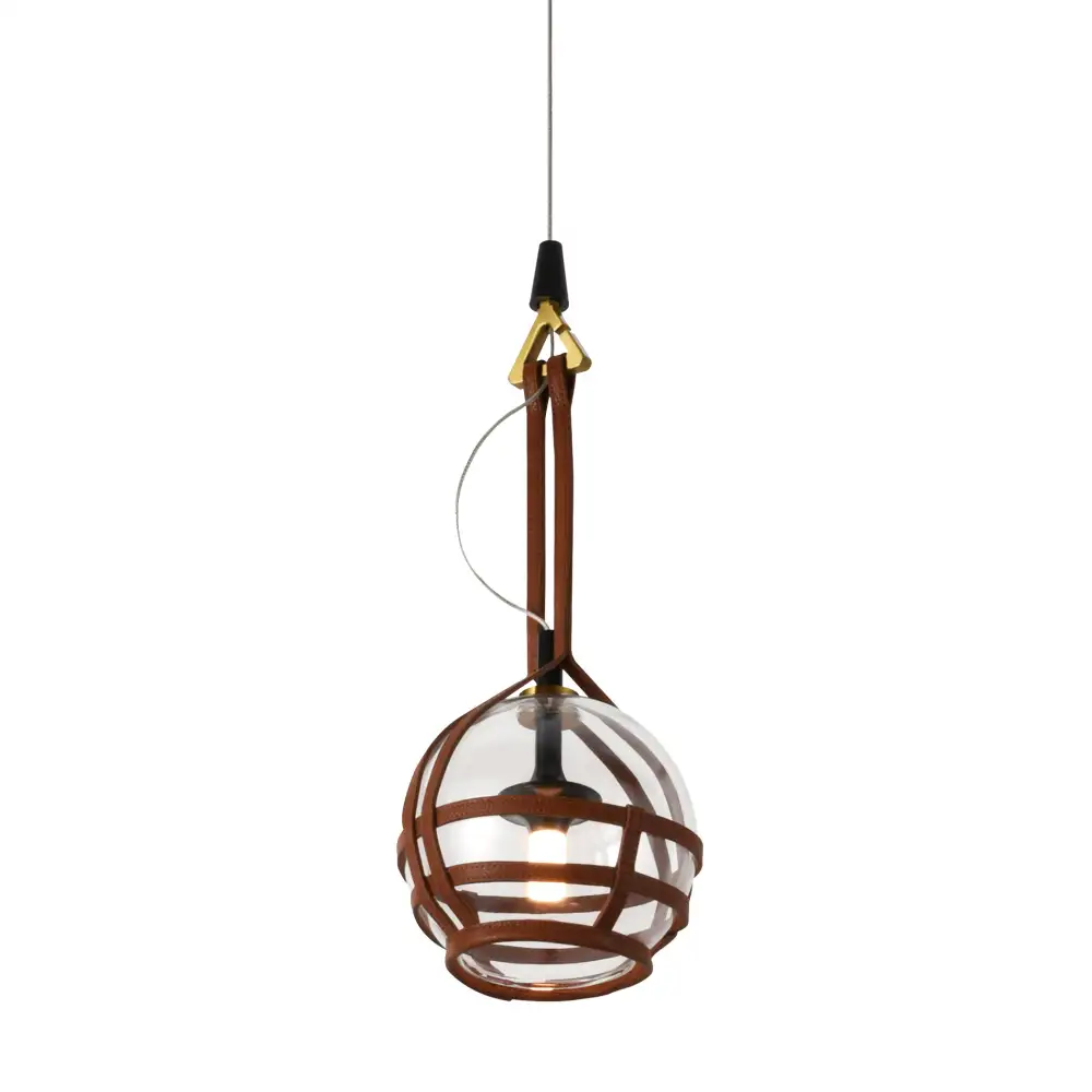 Decorative Integrated LED Pendant Light With Glass Shade