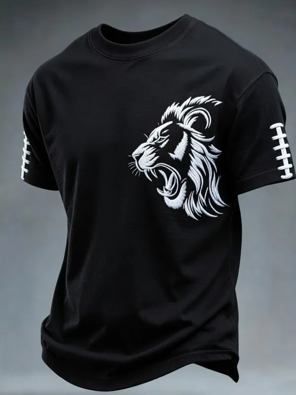Men'S Rugby Fan Printed Casual T-Shirt