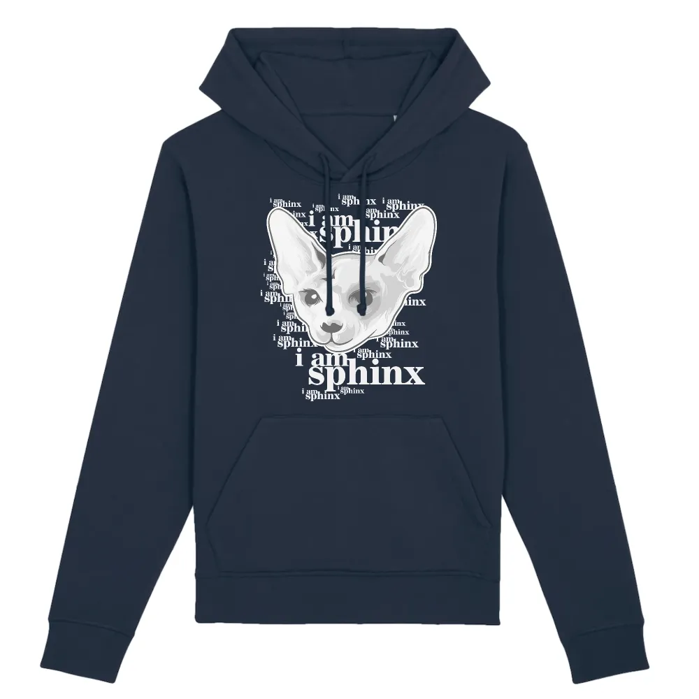 Hairless Cat Graphic Pullover Hoodie