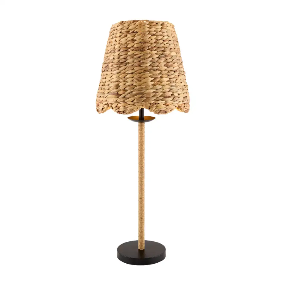 Organic Painted Braided Metal Iron Table Lamp