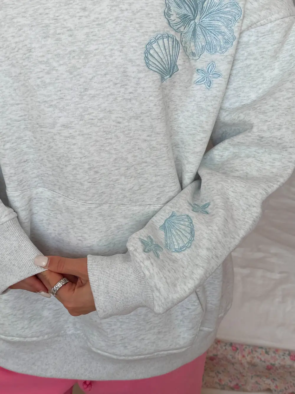 Tropical Embroider Hoodie