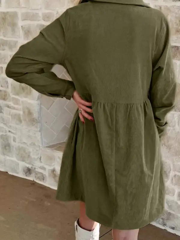 Corduroy Mini Dress
