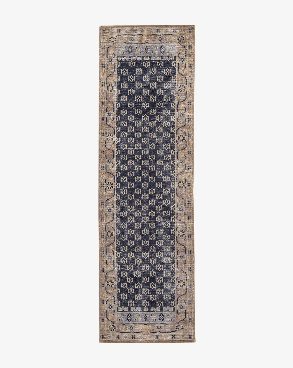 Refined Hand-Knotted Wool Area Rug