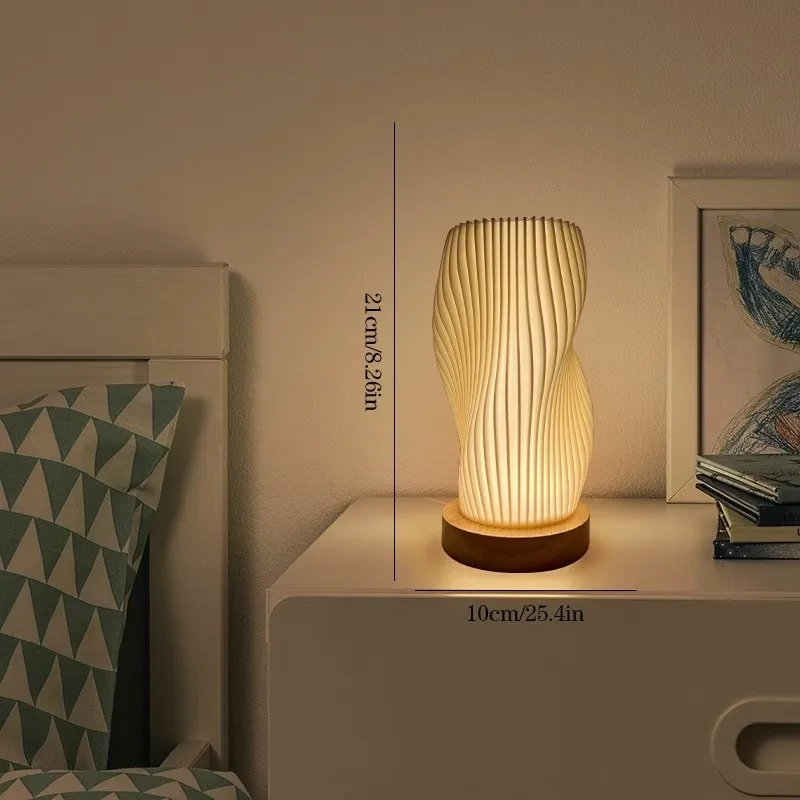 Twisted Wave Table Lamp