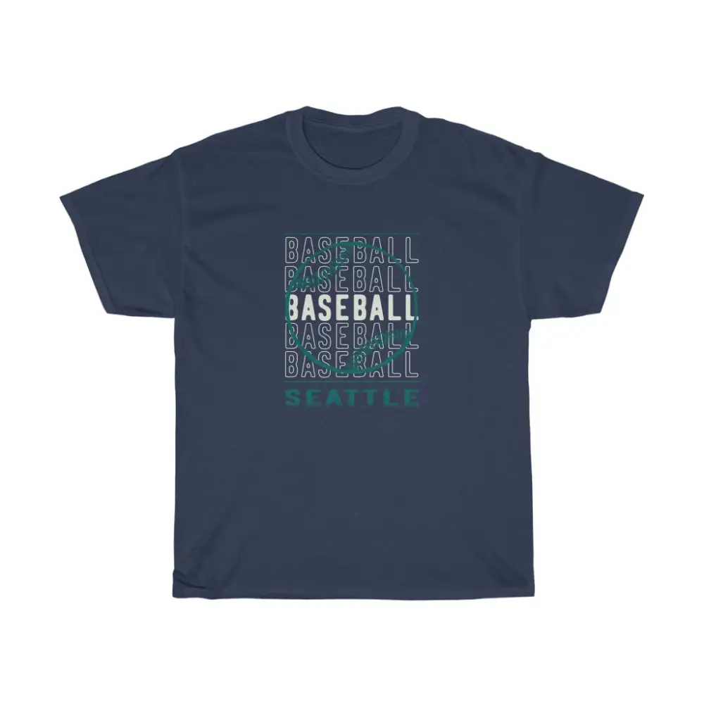 Baseball Seattle with Baseball Graphic T-Shirt
