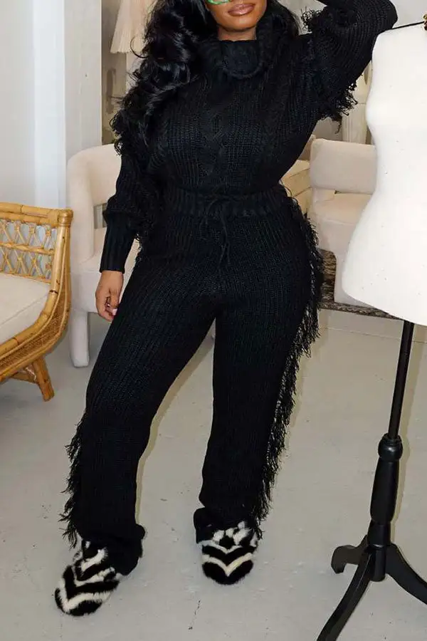 Smart Tassel Pant Suit