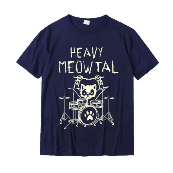 Cat Meowtal Graphic T-Shirt