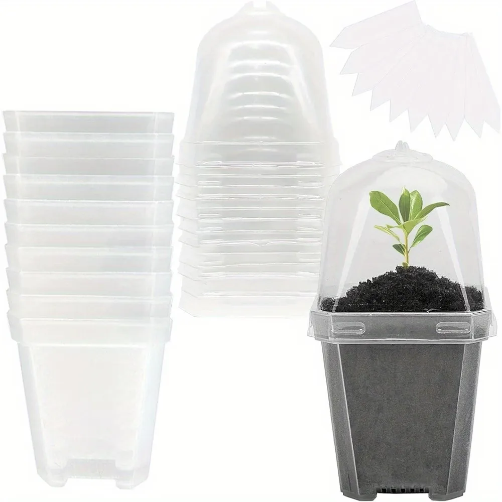 8 Pcs Wooden Plant Caddy With Wheels