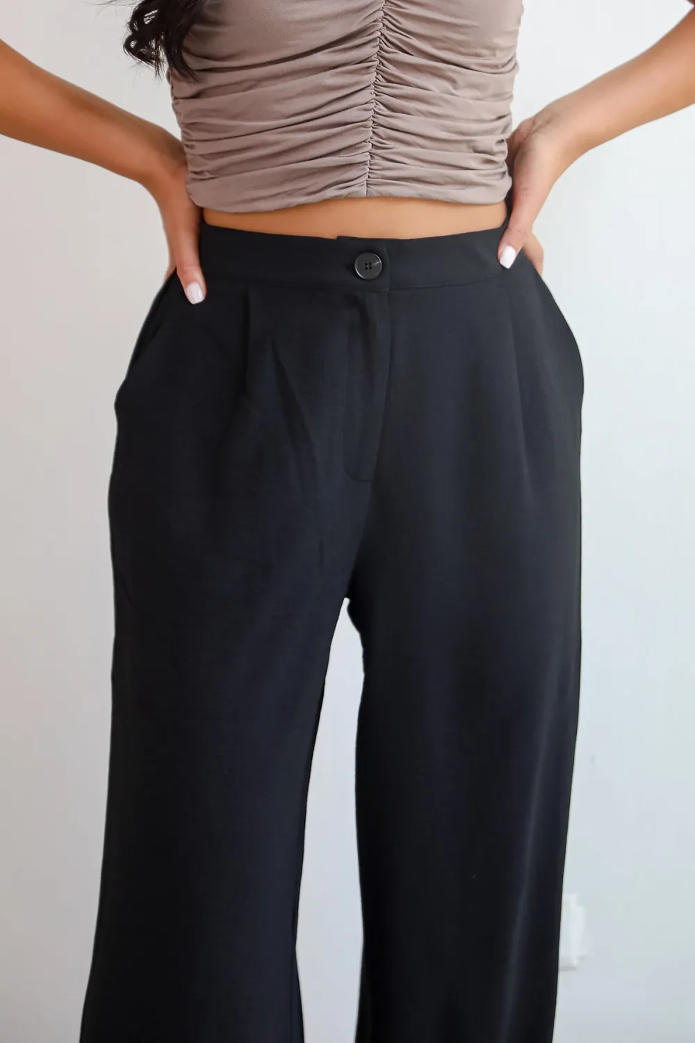 Black Casual Style Trouser