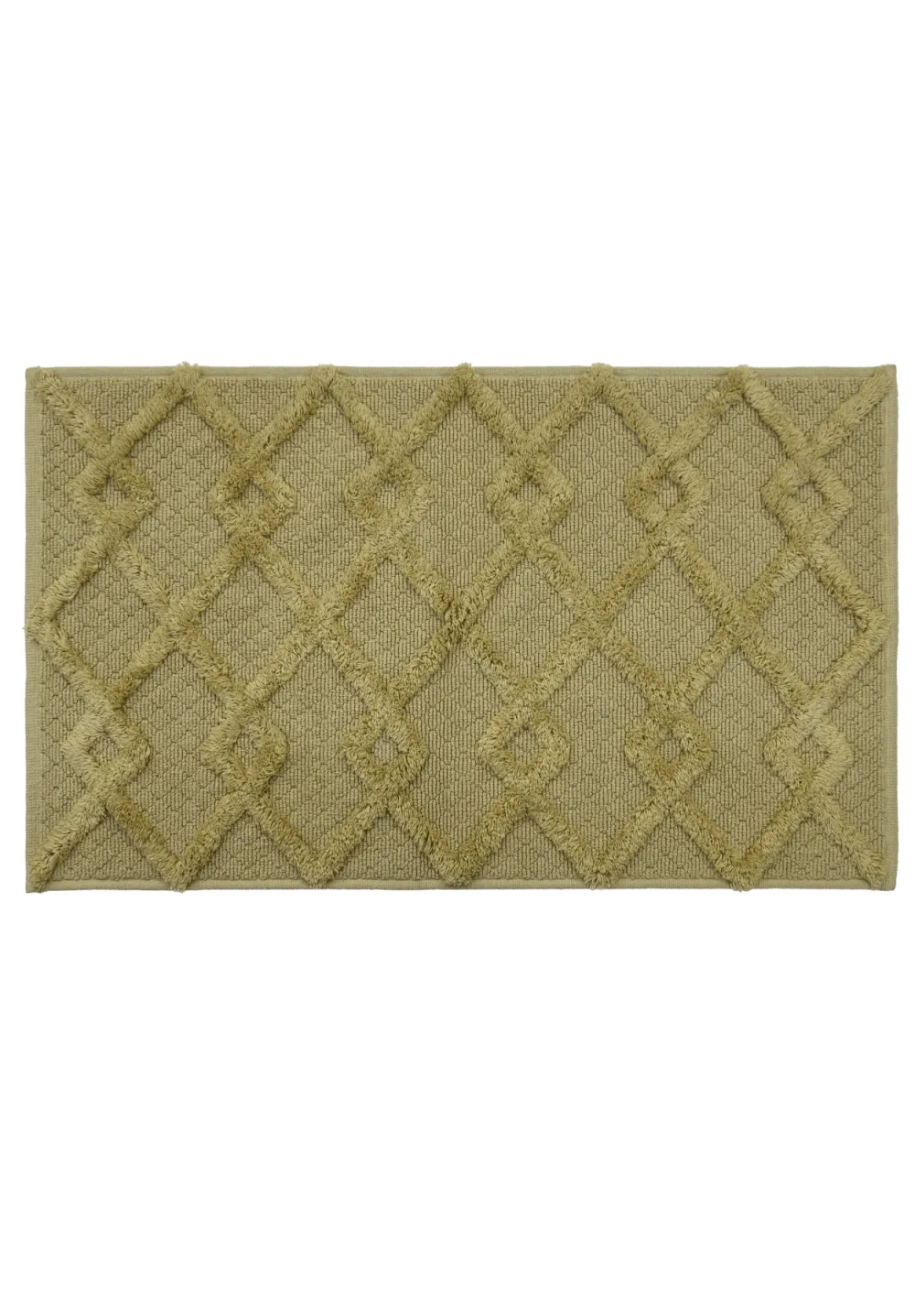 Absorbent Textured Cotton Bathroom Mat