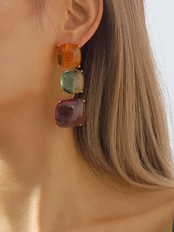 Expressive Twisted Drop Earrings