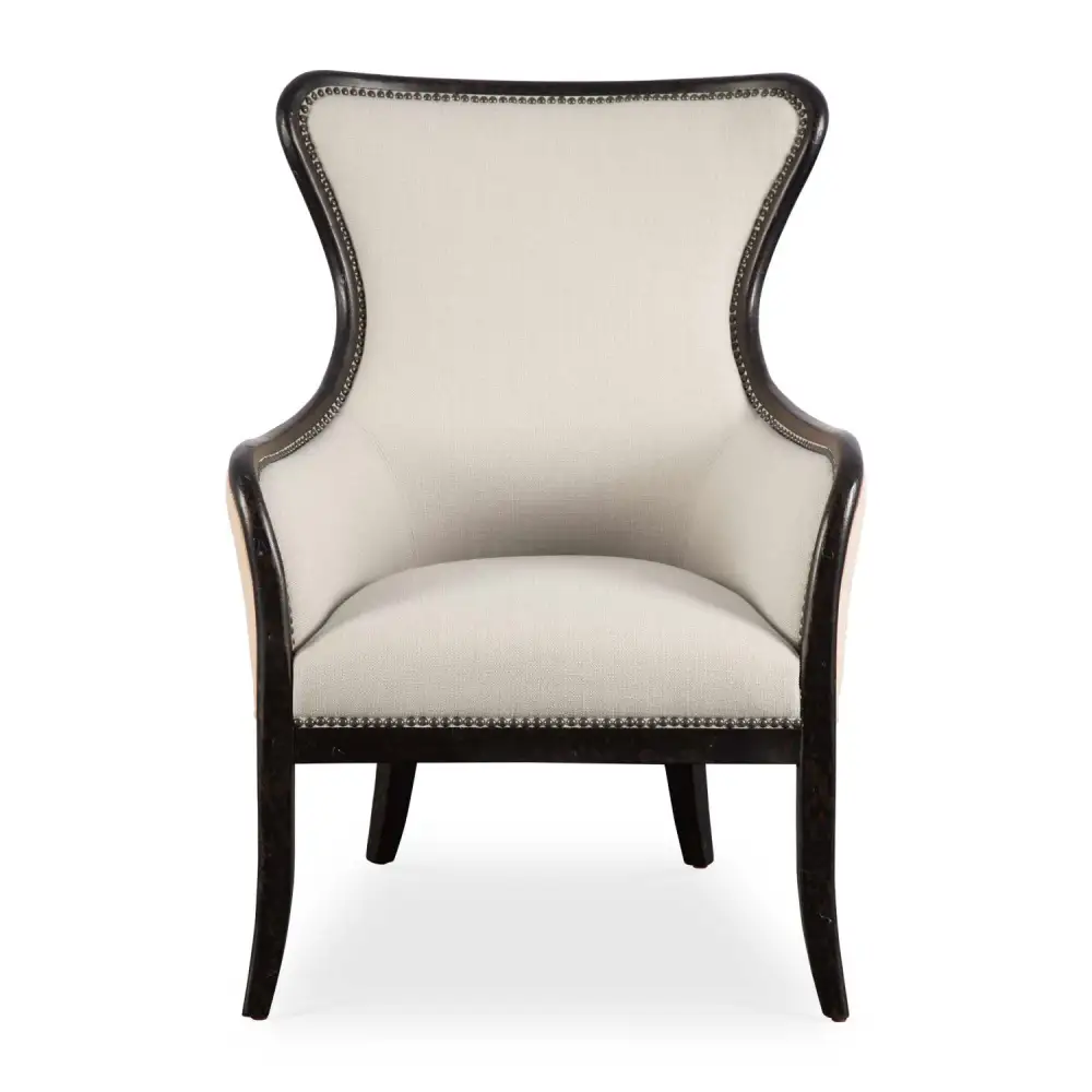 Nail Trimmed Wingback Accent Chair