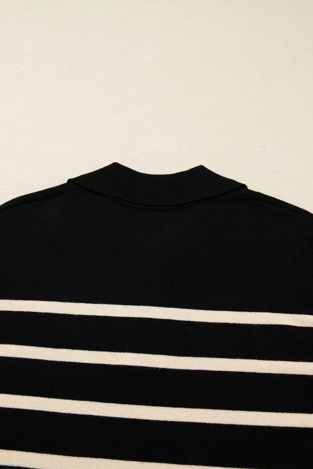Clean Line Striped Puff Sleeve Mini Dress