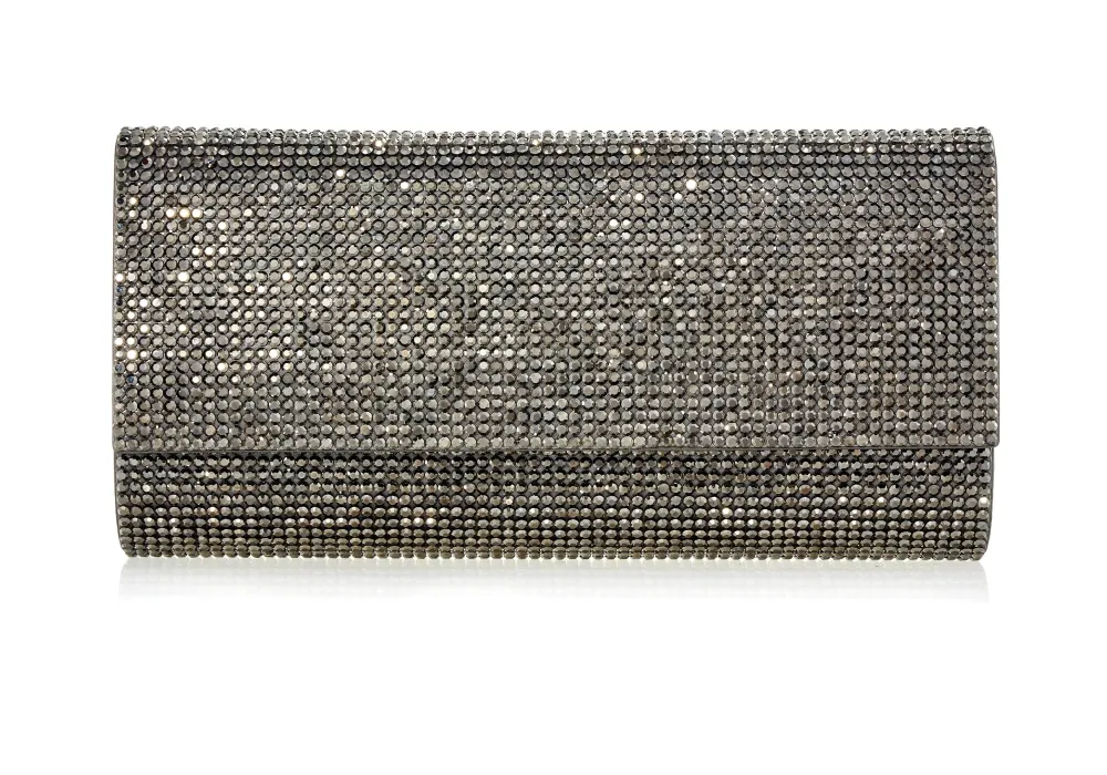 Modern Classic Frame Embellished Clutch