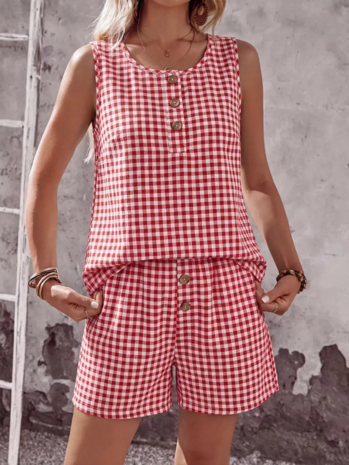 Relaxed Relaxed Everyday Top and Shorts Matching Set