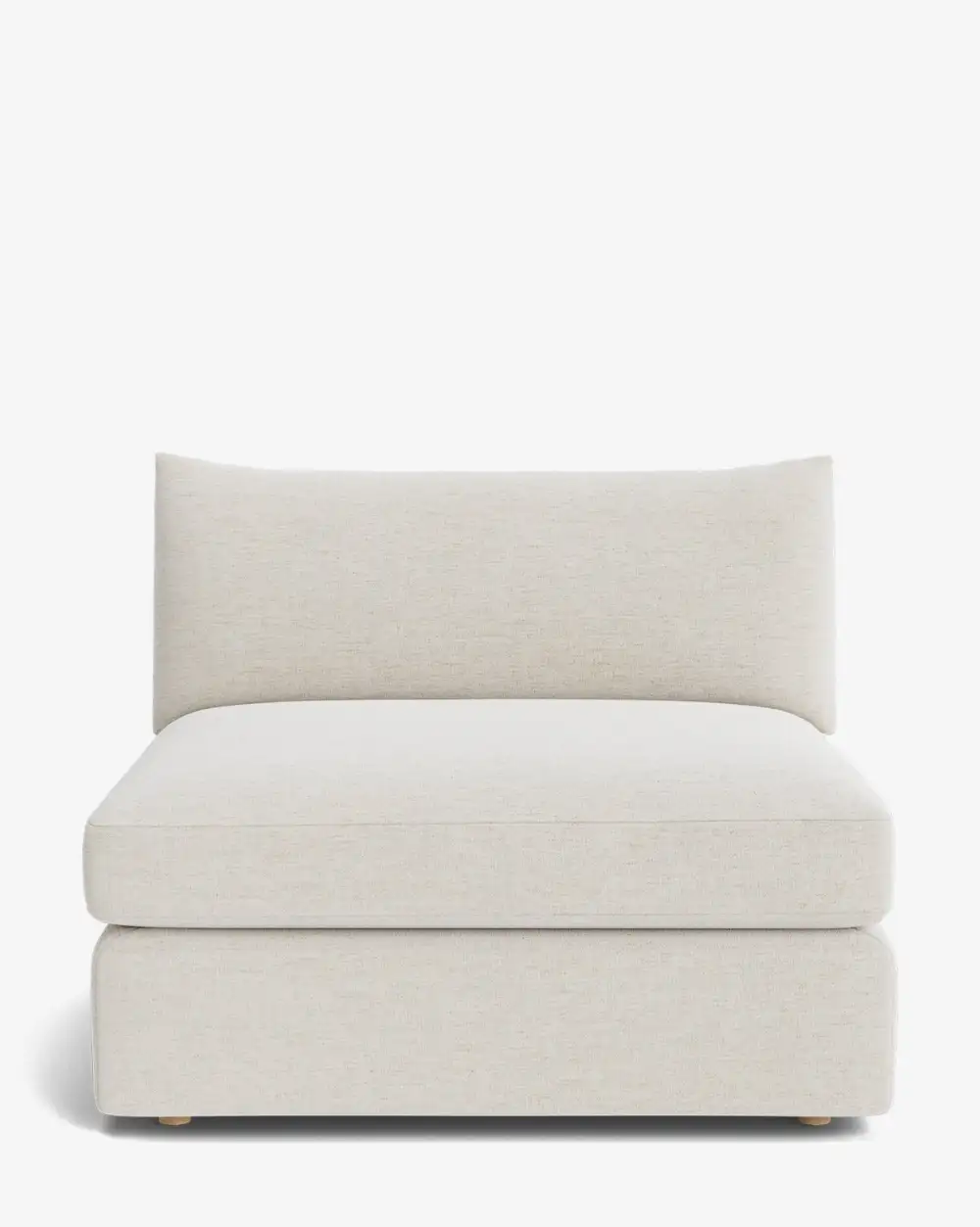 Plush Modular Armless Seat