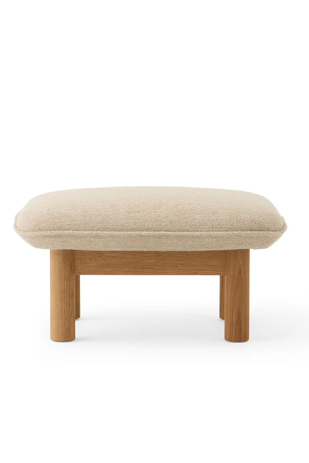 Cushioned Wooden Ottoman