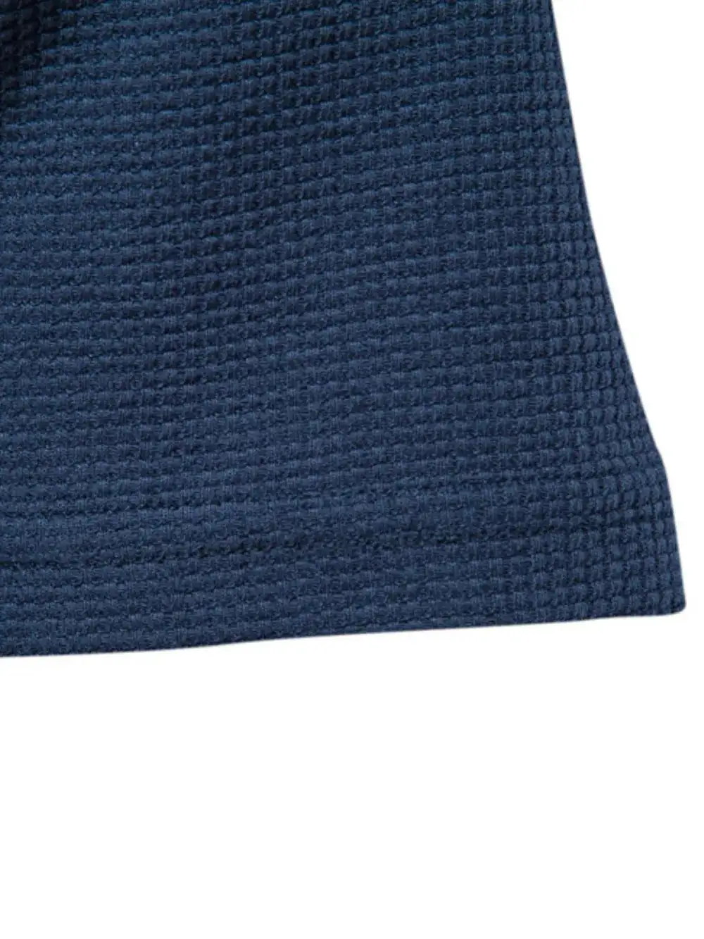 Waffle Knit Short Sleeve Crew Neck Tee