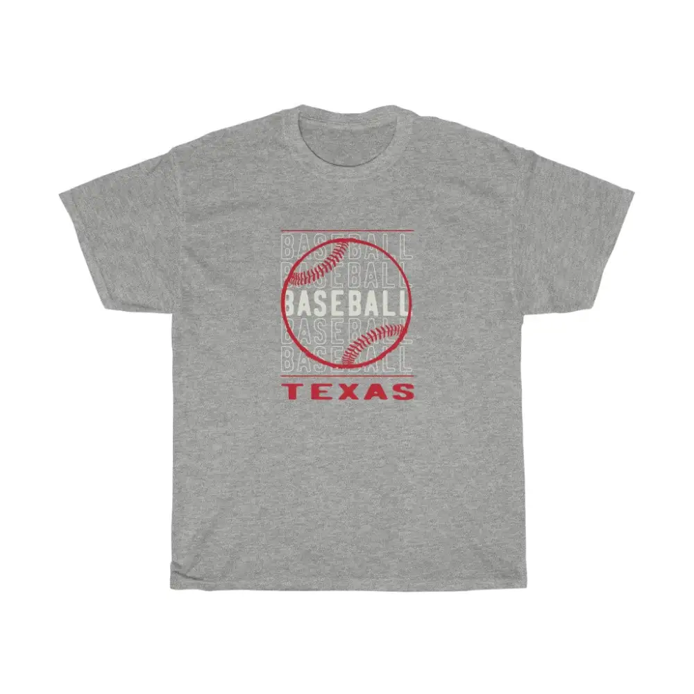 Baseball Texas with Baseball Graphic T-Shirt