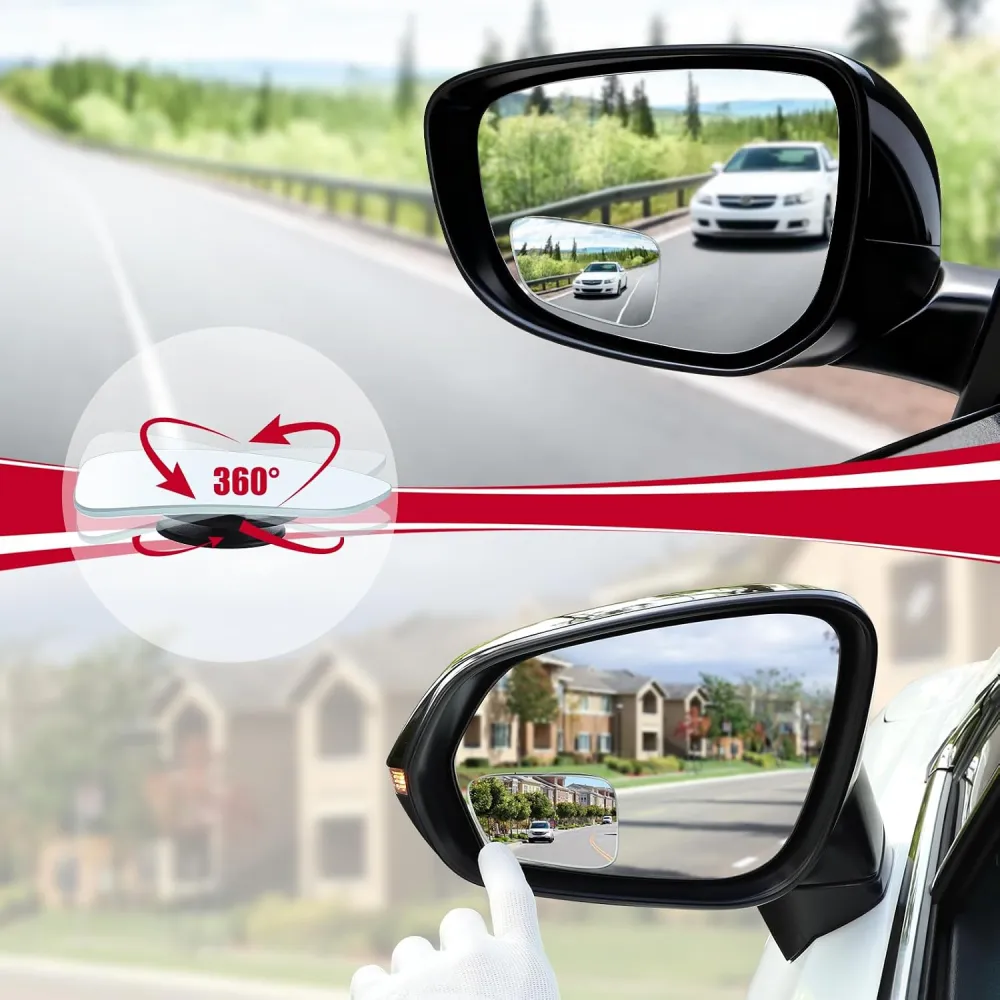Frameless Blind Spot Mirror Set