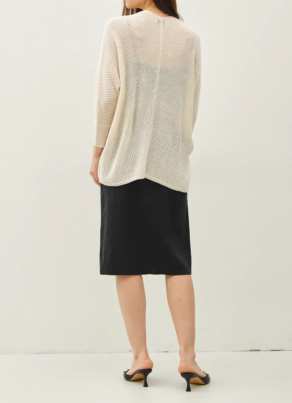 Dolman Sleeve Open Front Cardigan