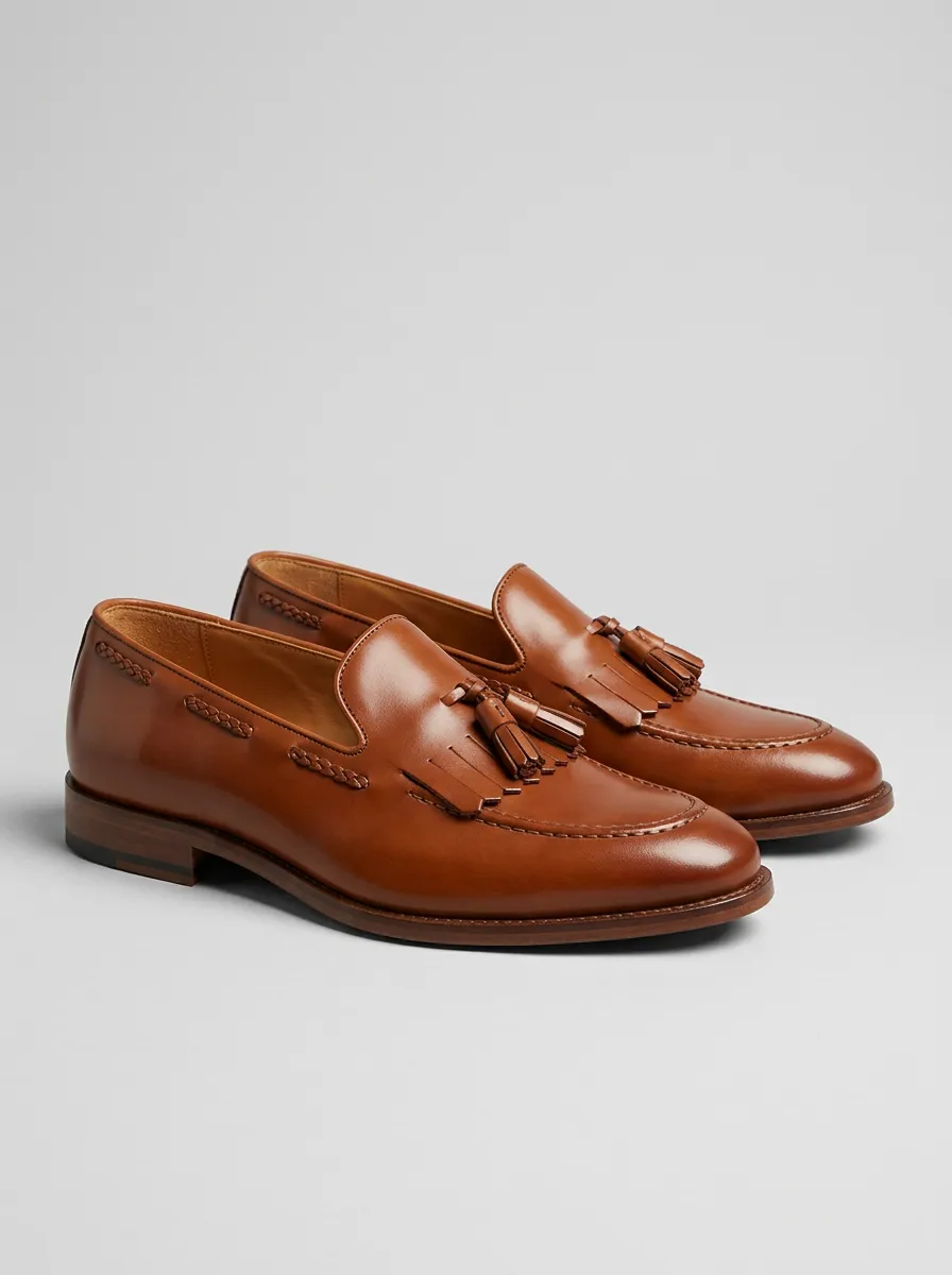Men's Classic Business Tassel Leather Loafers