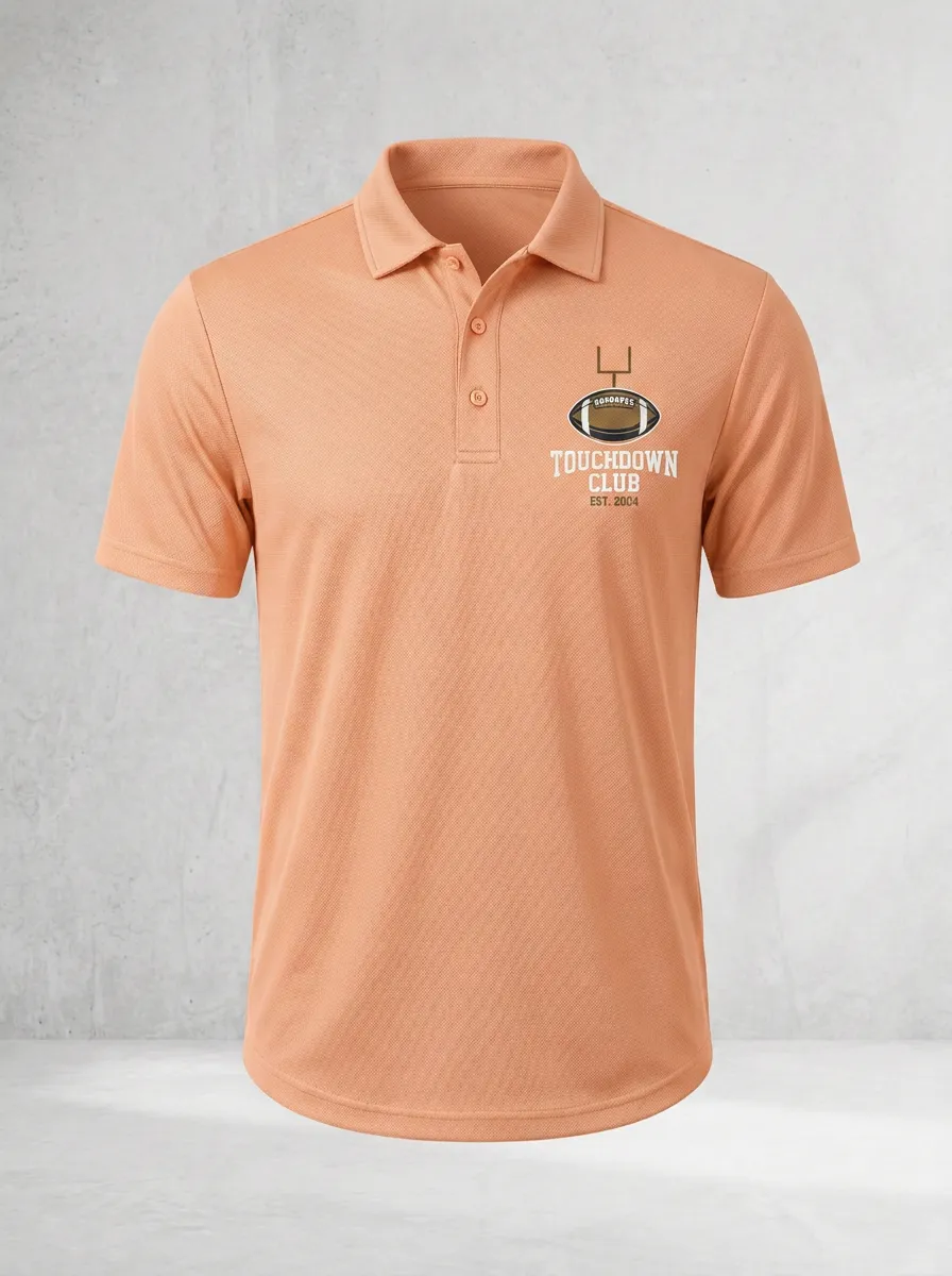 Football Inspired Casual Polo Shirt