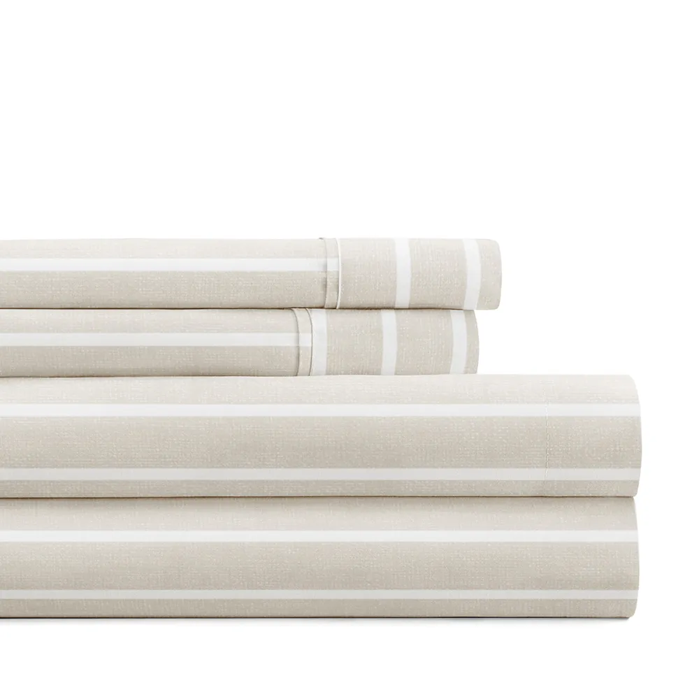 Distressed Awning Stripe Pattern Sheet Set