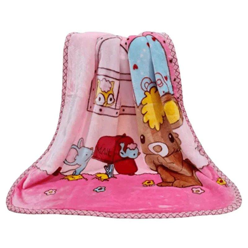 New born Baby Supersoft Printed Mink Blanket
