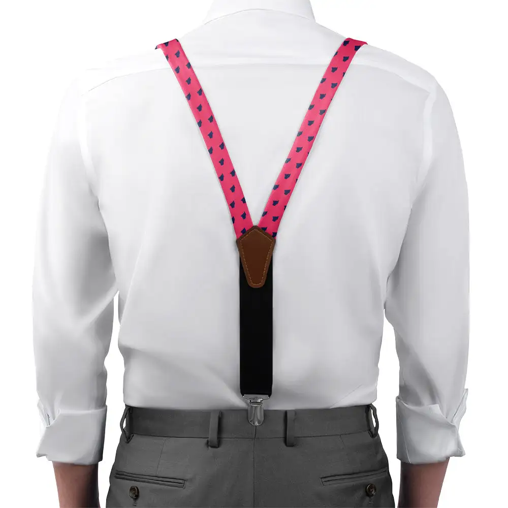 Crisp Outline Motif Suspenders