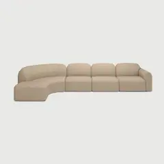 Modern Modular Curved Sofa