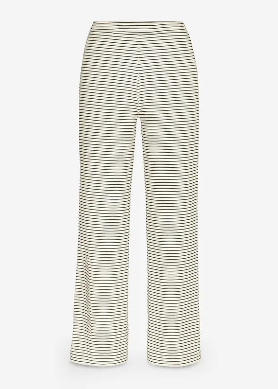 Off White Striped Pants