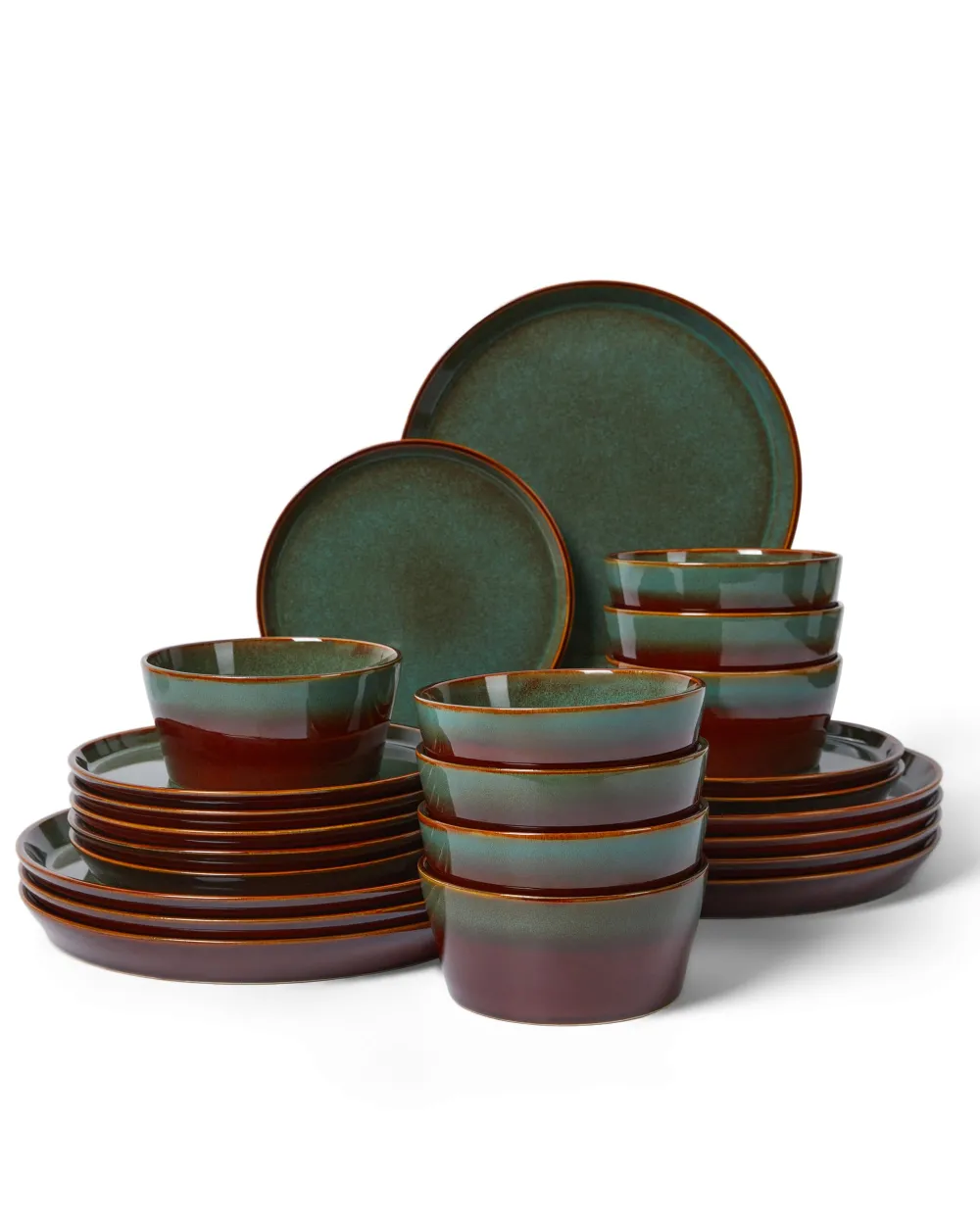 Straight Rim Stoneware Dinnerware Set