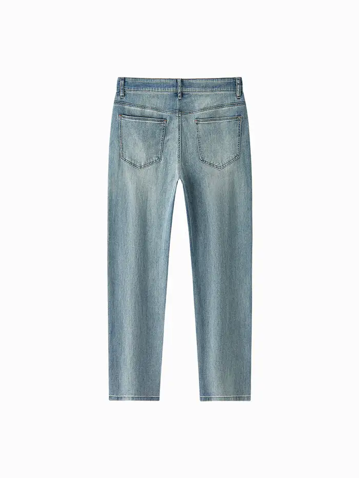 Men's Denim Washed Denim Pants