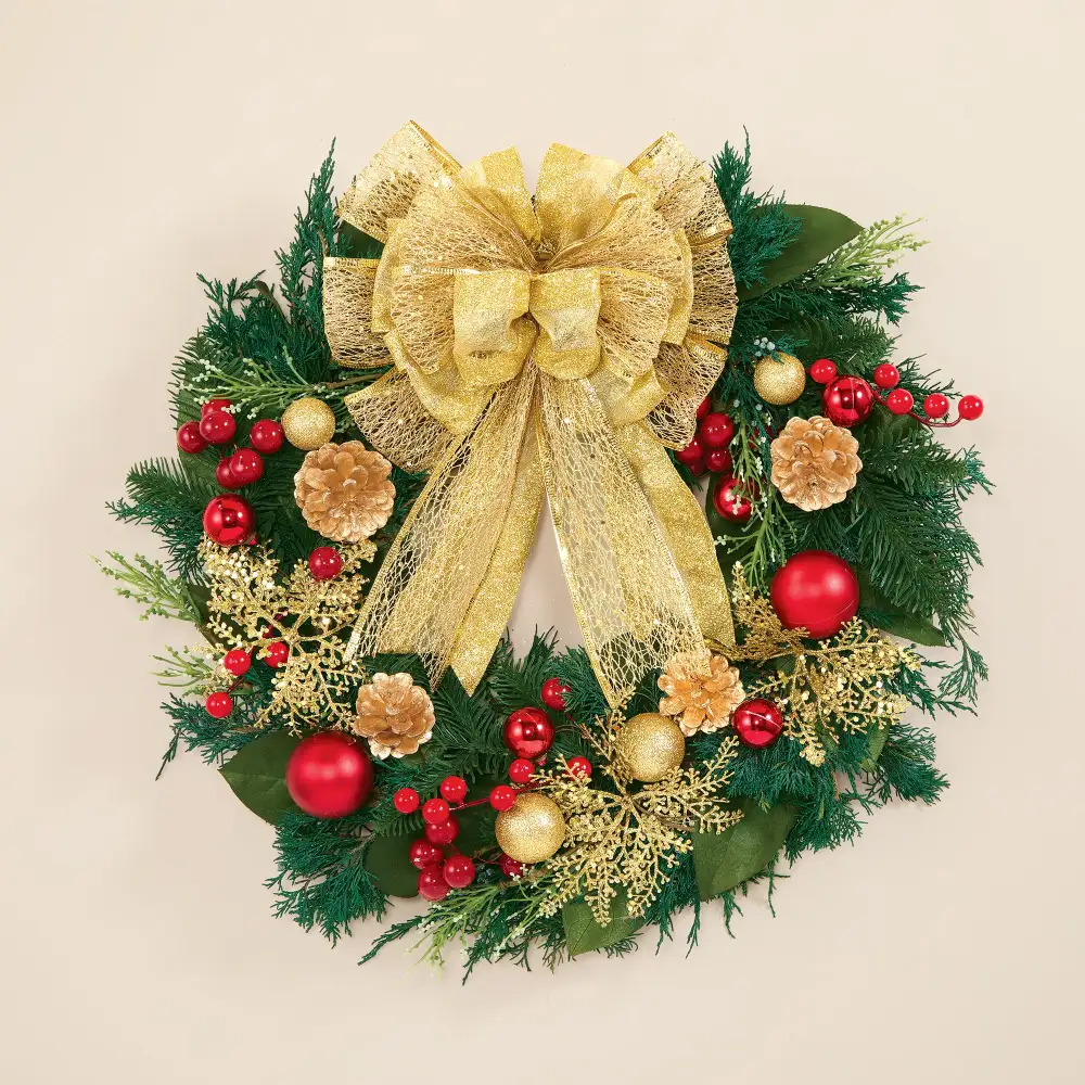 Classic Berry Botanical Decorative Wreath