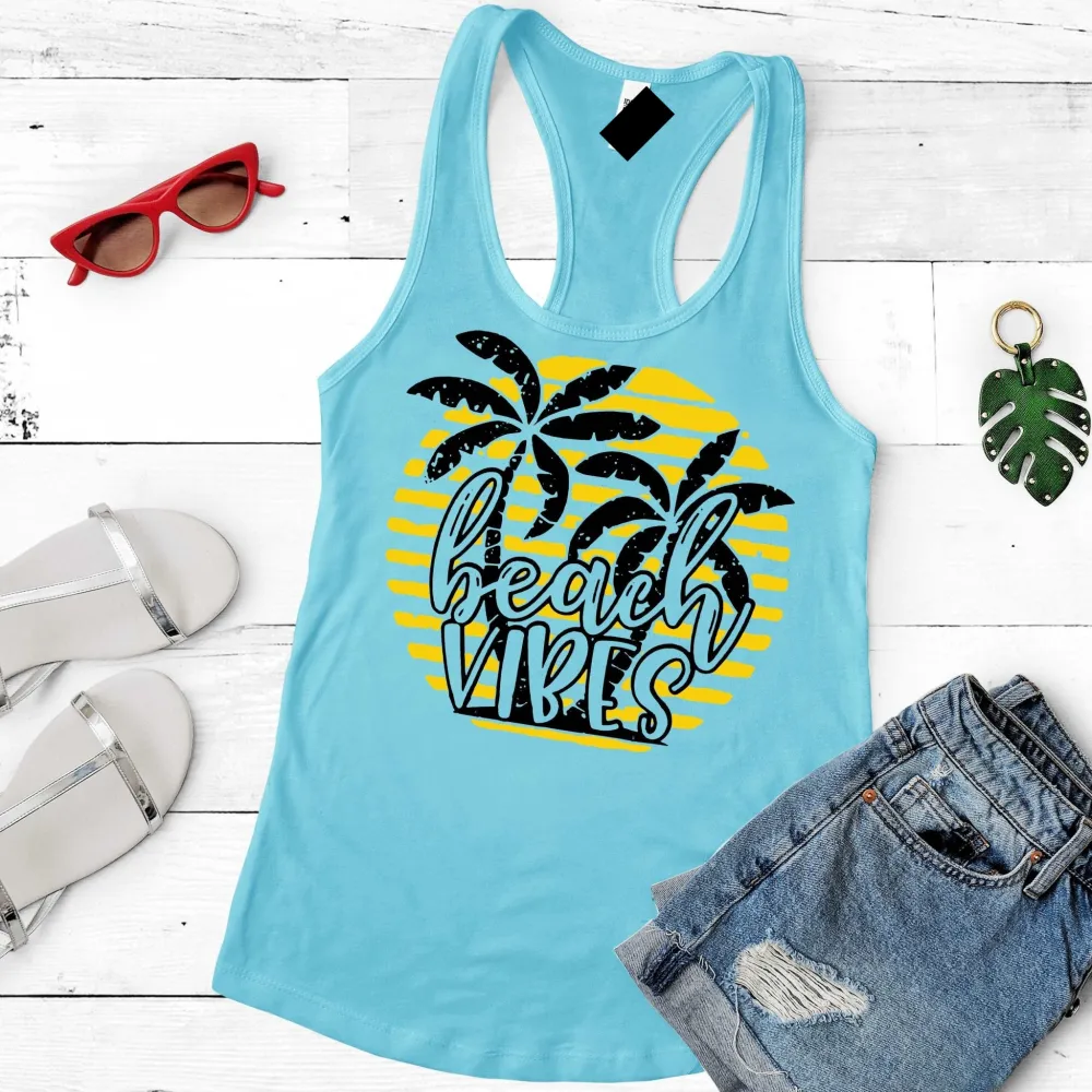Beach Vibes Graphic Tank Top