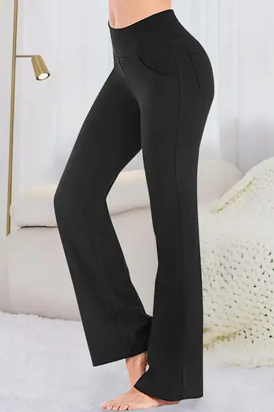 Relaxed Pocketed High Waist Active Pants