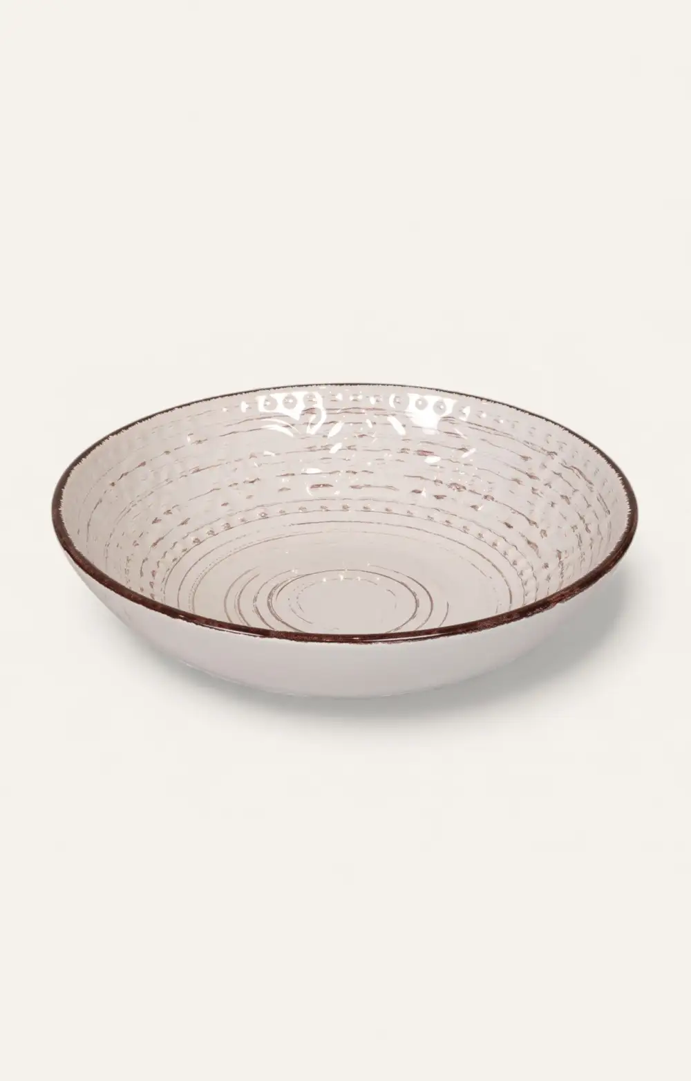 Distressed Country Ceramic Serving Bowl