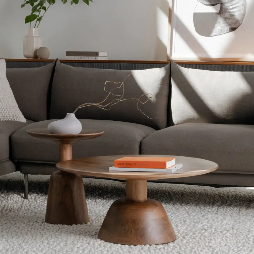 Wooden Round Coffee Table