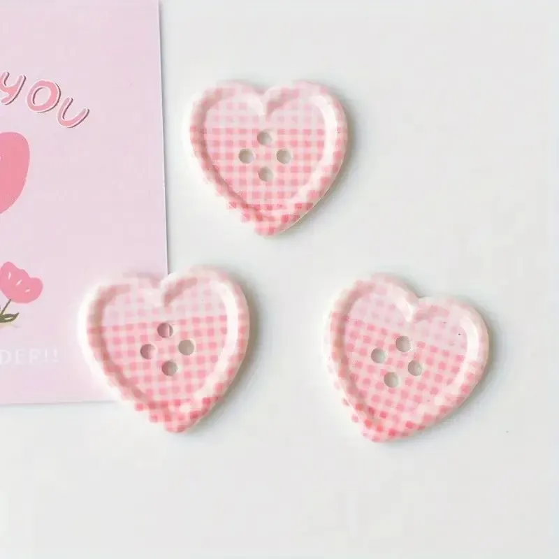 20Pcs Vintage Plaid Button