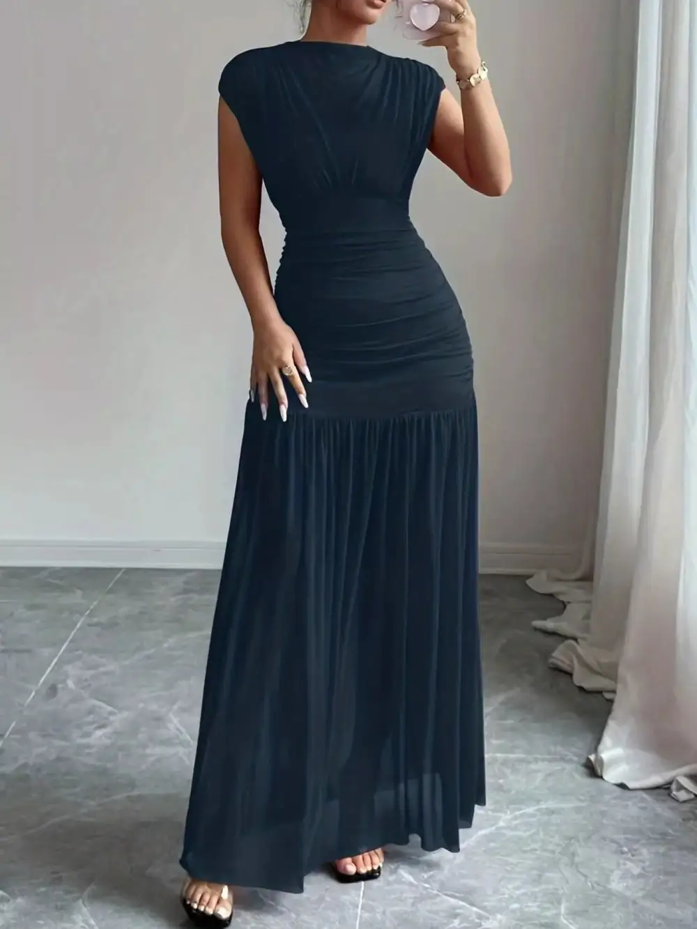 Bodycon Cotton Maxi Dress