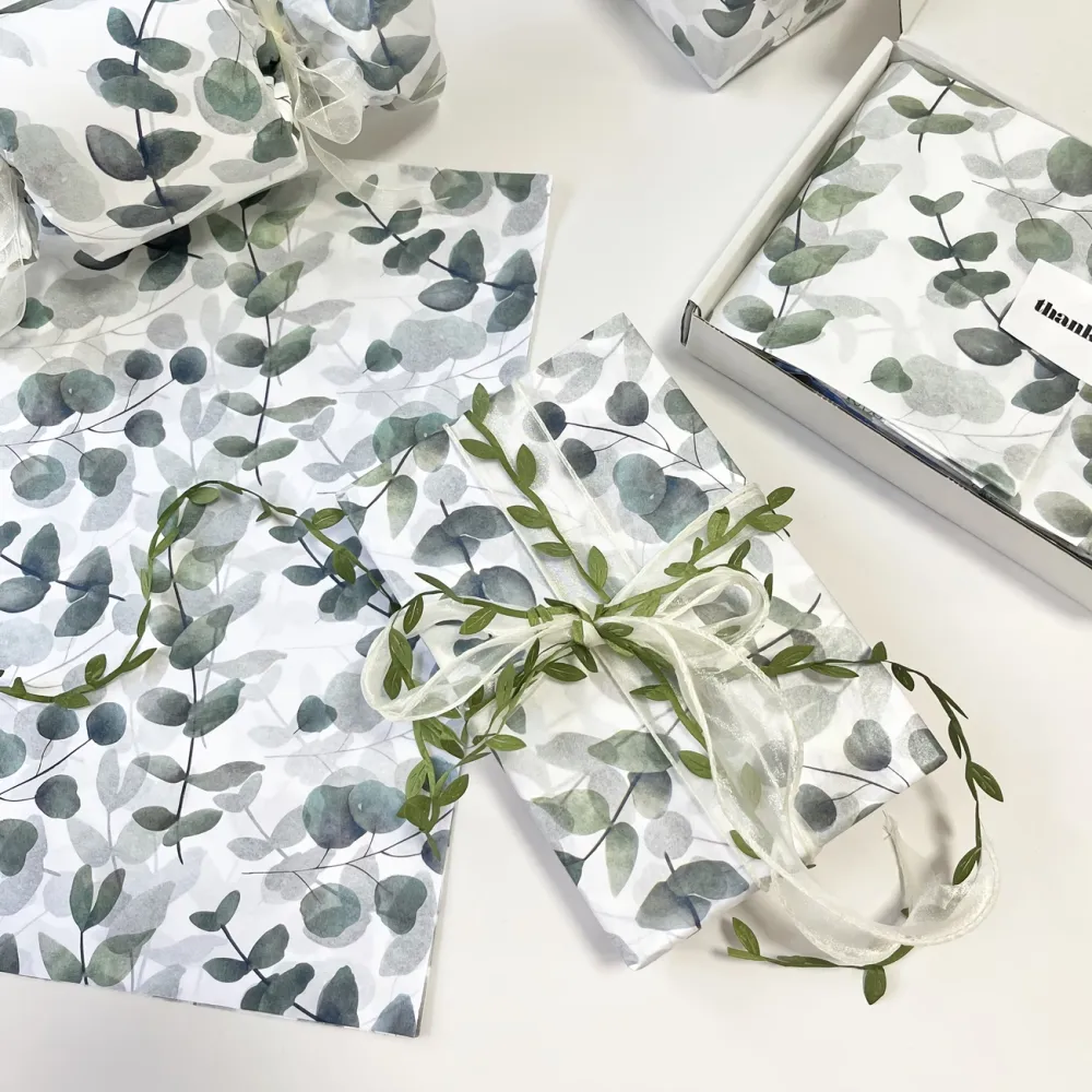 30 Pcs Eucalyptus Gift Wrapping Paper