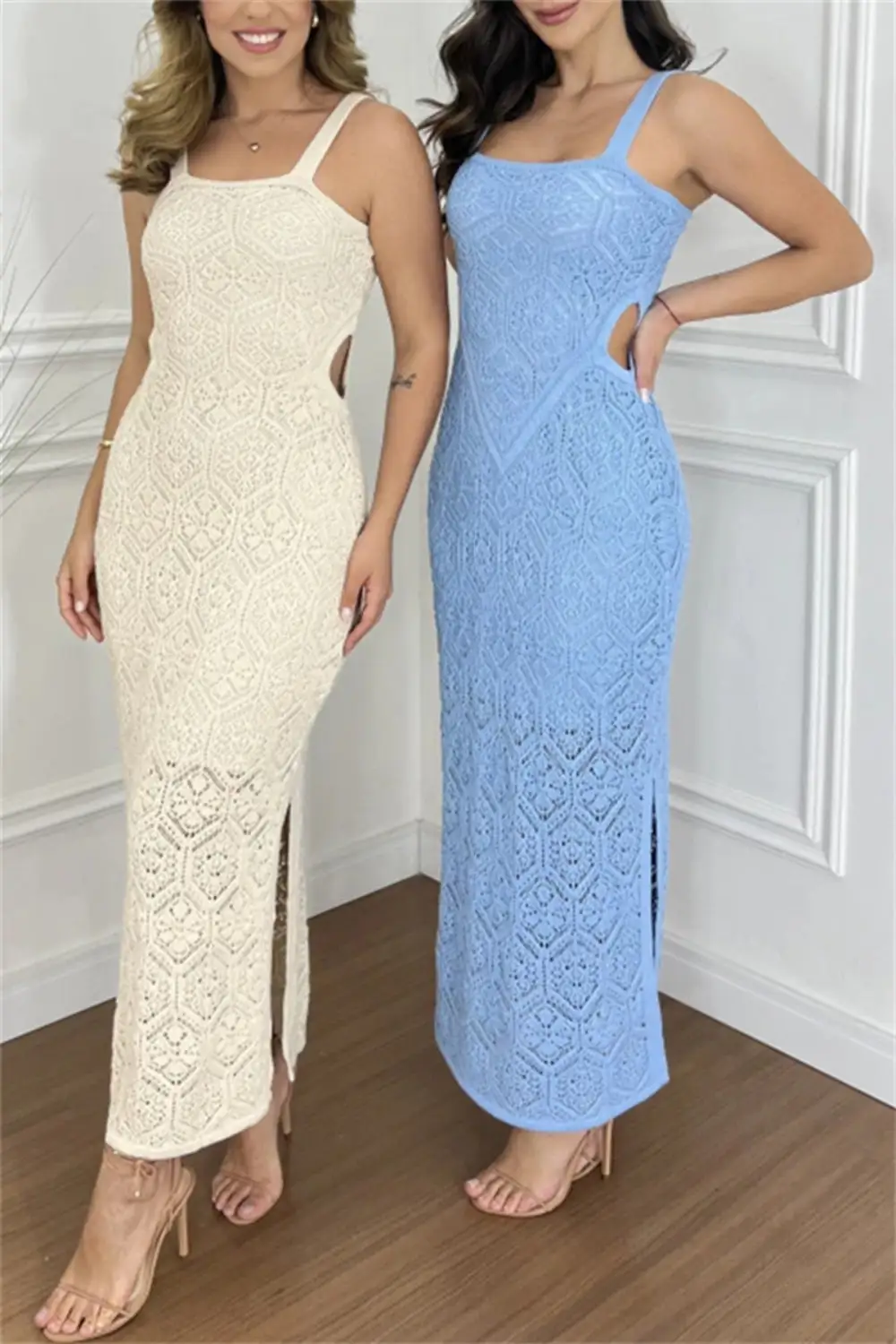 Eyelet Maxi Dress