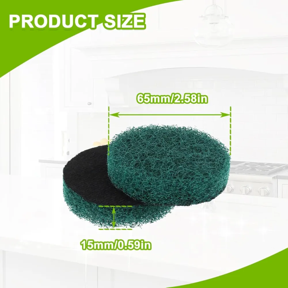 16pcs Multi-Use Scrubber Pads with Magic Hook Design
